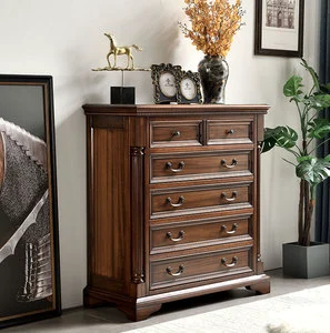 Made in China High-quality Factory Direct Supply of Solid Wood Drawer Cabinet Bedroom Living Room Storage Six Bucket Cabinet