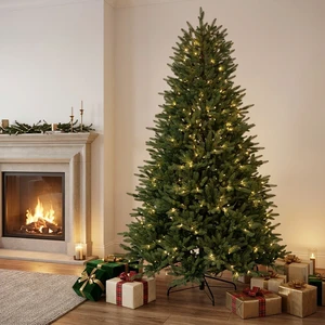 Manufacturer Wholesale Full PE Tree Xmas Tree Artificial Christmas Tree With Metal Stand