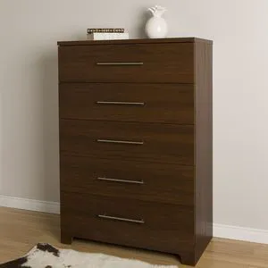 Classic Solid Teak Chest of Drawers with European Elegance
