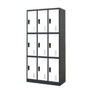 Gym School Office Key Lock Cold Rolled Steel Knock-down Structure Multi-Door Locker for Public Utilities