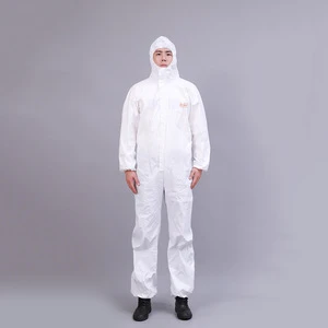 Non-Woven Fabric Isolation Clothes Anti-Chemical Anti-Static Waterproof Dustproof Breathable Disposable Protective Attire for