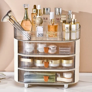 Clear Cosmetic Makeup Organizer - Make Up&Jewelry Storage,Case&Display-Spacious Design-Great Holder for Dresser, Bathroom,Vanity