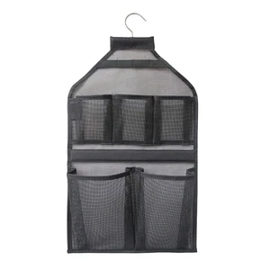 Hanging Toiletry Storage Bag Mesh Bathroom Shower Organizer with Hanger