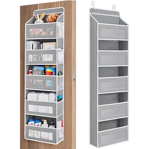 Over-Door Clothing Storage Bag Multi-Layer Hanging Organizer with Eco-Friendly Large Capacity for Shoes Bedroom Wall Mount