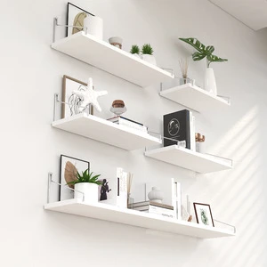 Home Decorate Wholesale Bedroom Wall Decoration Floating Shelf White Wall Mounted Floating Shelf