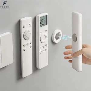Wall Mount Strong Remote Control Holder TV Remote Bracket Household Storage Magnetic Remote Control Holder Creative Sticky Hook