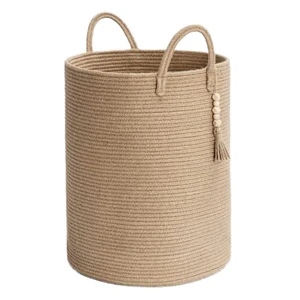 100% Natural Cotton Rope Hand Woven Storage Basket