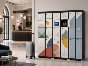 Smart Airport Bag Locker with QR Code Payment Intelligent Self-Service Luggage Storage Cabinet for Station & Tourist Attractions