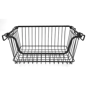 Metal Wire Iron Storage Organizer Kitchen Basket Kitchen Accessories