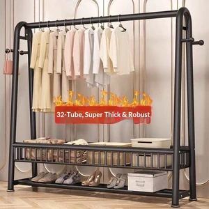 Wholesale Customized Hanger Drying Rack Simple Coat & Hat Rack Indoor Use Portable Clothes Storage Rack