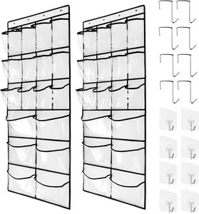 Vietnam Factory Hot Sale Foldable Stainless Steel Pocket Organizer with Clear Window Clothing Hanging Storage Bag for Wardrobe Functional Design