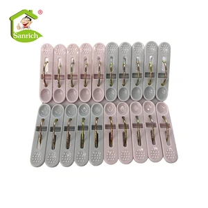 20pcs Clothes Hanging Pegs Plastic Cloths Pin Colorful Plastic Laundry Clothespin