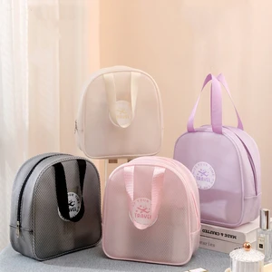 Toiletry Bag Wholesale EVA Semi-Transparent Waterproof Storage Pouch Dry Wet Separation Handheld Toiletries Storage Bag