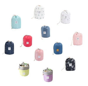 Waterproof Bathroom Travel Makeup Cosmetic Toilet Drawstring Carry Case Pouch Bucket Storage Organizer Bag