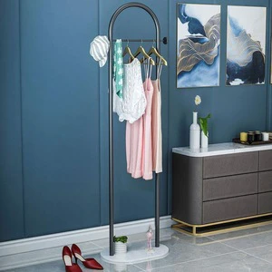 Modern Minimalist Metal Floor-standing Coat Rack Storage for Bedroom Living Room Entryway-Small Size Luxury Home Clothes Hanger