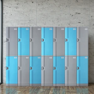 Wholesale TOPPLA Heavy-Duty ABS Plastic Storage Locker Modern Style Multi-Purpose Cabinet Key Lock Rust Resistant Navy ISO 9001