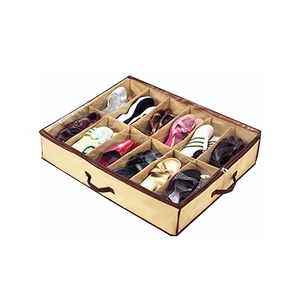 Underbed Save Space Nonwoven Storage Shoe Box Fabric Cloth Organizer Shoe Organizer Box
