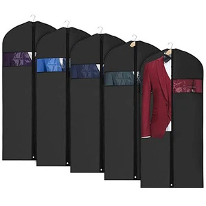 Wholesale Durable Folding Dustproof Dress Cover Garment Reusable Gown Cover Custom Travel Suit Garment Cover Bags with Logo