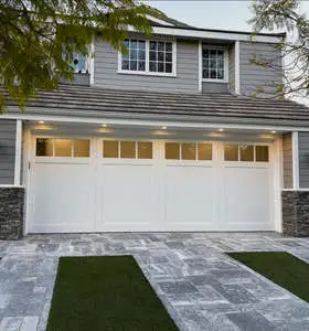 Australia Standard Aluminum Alloy Sectional Garage Door With Glass Frame/Frameless Options Waterproof German Brand Hardware