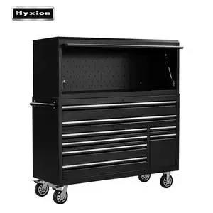 Customizable 56-Inch Hutch Large Tool Chest with Charging Ports for Garage Workshops OEM Support for Customization