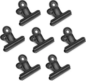 Mini Black Metal Bulldog Paper Clips,Tiny Binder Paper Clamps for Pictures, Photos