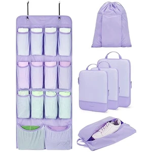 Compressible Durable Foldable Shelves Storage Closet Organizer Set With Cotton Packing For Cruise Suitcase Bag