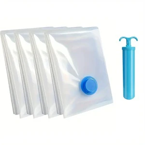 Household Home Organizer Vacuum Sealed Plastic Bags Cloths Storage Space Saver Compression Bag for Clothing