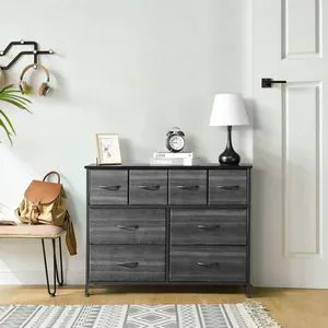 8 Drawers 4 Large 4 Small Non-Woven Storage Cabinets Particle Board Cationic Cloth Surface Product Category Cabinet Organizers