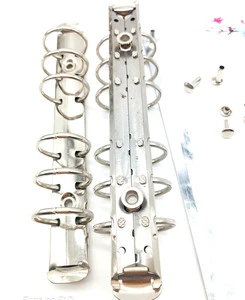 Factory-Supplied round Ring Metal 6 Ring Binder File Clip Stationary Stationery File Folder Clip