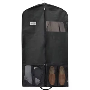 Factory Direct Reusable Custom Logo Dust Free Bulk Dress Cover Clothes Protector Non Woven Suit Garment Bags