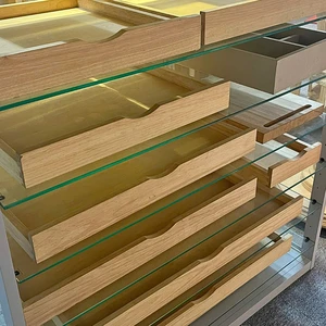 Custom Solid Wood Drawer Box Organizer for Kitchen Cabinets Cutlery Storage-OEM Available-Made in Vietnam