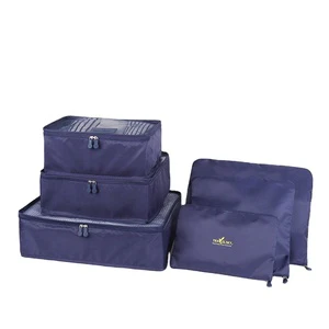 Travelsky Travel Luggage Organizer 6 Piece Set Clothing Storage Bags Packing Cubes