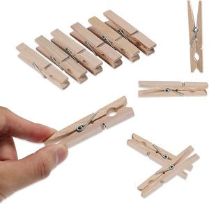 Wooden Clothes Clips (50 Pieces Per Pack) Approximately 2-7/8 Inches Long