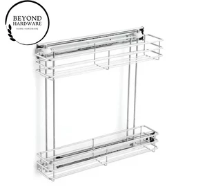 Cheap Price Cabinet Drawer Organizer Kitchen 2 Layers Storage Space Saving Cabinet 2 Layers Side Pull-Out Corner Basket