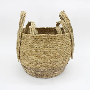 New Design Woven Storage Basket Multifunctional Rectangular Handmade Wicker Storage Basket for Fruit