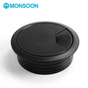 MONSOON Plastic Modern Office Desk Cable Grommets Organizer Computer Table Cable Wire Connection Boxes For Living Room Hotel Use