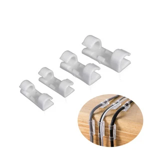 Transparent/white/black Cable Organizer Self-adhesive Cabling Wire Clamp Household Wire Storage Holder