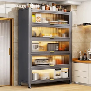 Multi-layer Durable Organizer for Kitchenware High Capacity Storage Cabinet Home Storage Solutions