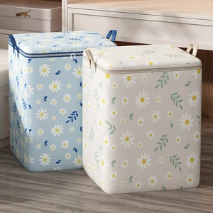 Clothing Organizer Storage Bag Rectangle Large Capacity With Zipper For Bedroom Use