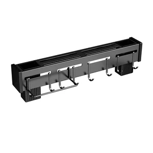 Multi - functional storage rack non - perforated wall - mounted kitchen rack
