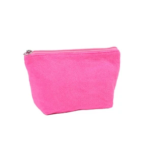 Large Organizer Portable Waterproof Toiletry Pouch Travel Cosmetic Zipper Bag High Quality Luxury Custom Towel Cloth Makeup Bag