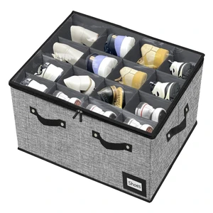 Modern Rectangle Stackable Foldable Transparent Shoe Storage Box for Entrance Channel