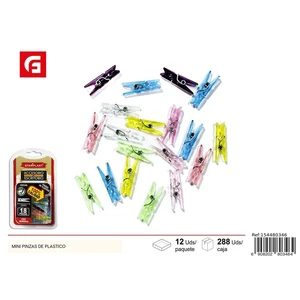 Mini Plastic Clothespins - Office Supplies
