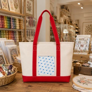 DIY NDLPT Tote Bag with Insert Pocket Canvas Project Tote for Stitchers Travel Daily Organization Personalized Needlepoint Tote