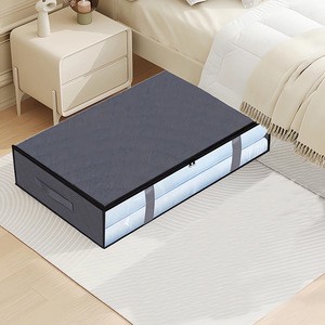 Under Bed Storage Box Large Capacity Quilt Organizer Dustproof Moisture Proof Bedroom Rectangle CX1127