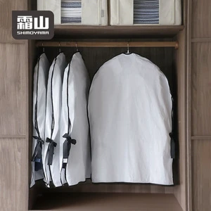 SHIMOYAMA Personalized Travel Dust Cover Foldable Cotton Dress Clothes Suit Protector Garment Bag for Wardrobe Storage
