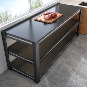 Direct Factory Supply With OEM ODM Kitchen Multi-functional Storage Rack Prep Table Microwave Shelf Wine Rack