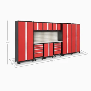 Customizable Modular Heavy-Duty Cold Rolled Steel Garage Workstation Workshop Tool Cabinet Storage Workbench OEM 300kg Load