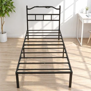 Hot Sale Bedside With Lights Iron Frame Bed With Storage Box American Standard Socket Power Box