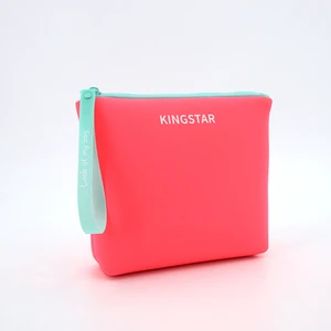 OEM Factory Custom Cosmetic Bag Makeup Bag Neoprene Puffy Bubble Pouch Beauty Skincare Storage Scuba Toilet Bag